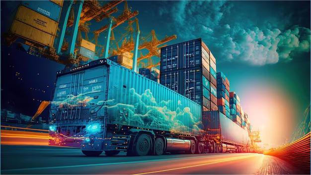 Warehouse worker processing fast delivery packages