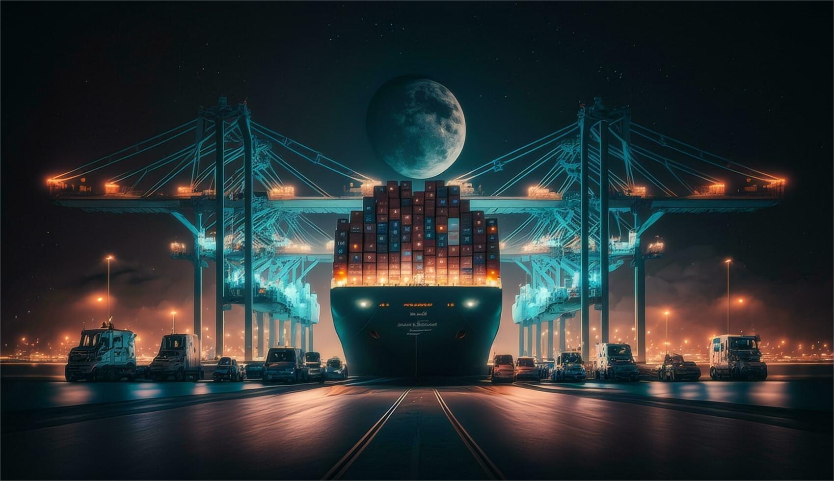 Logistics professional managing shipping documentation