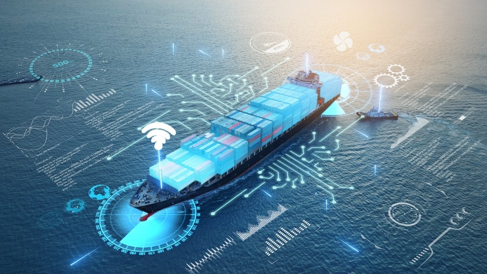 Logistics expert reviewing shipping documents