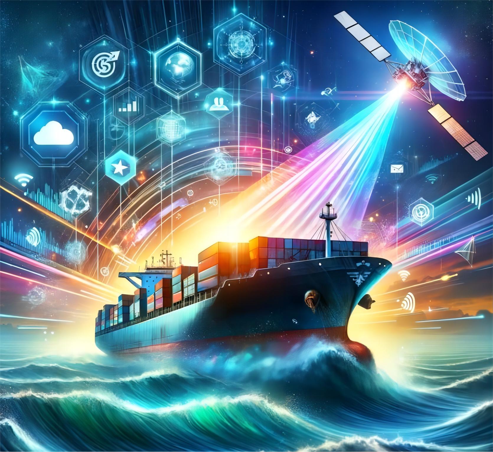 Logistics expert managing container shipment